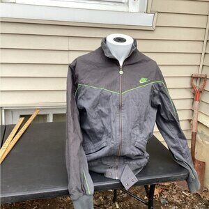 Whimsigoth heritage old money Nike Cotton Blend Jacket Full Zip Coat Men's L